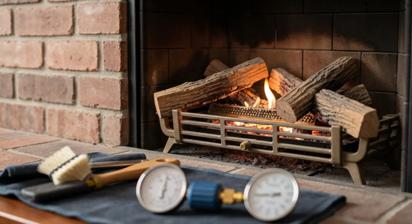 Gas fireplace service