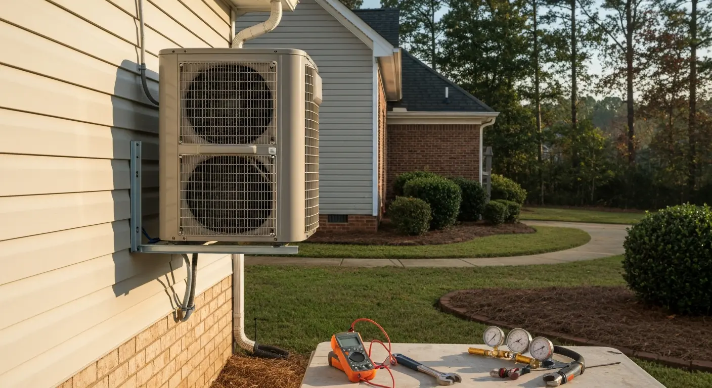 Heat pump system installation
