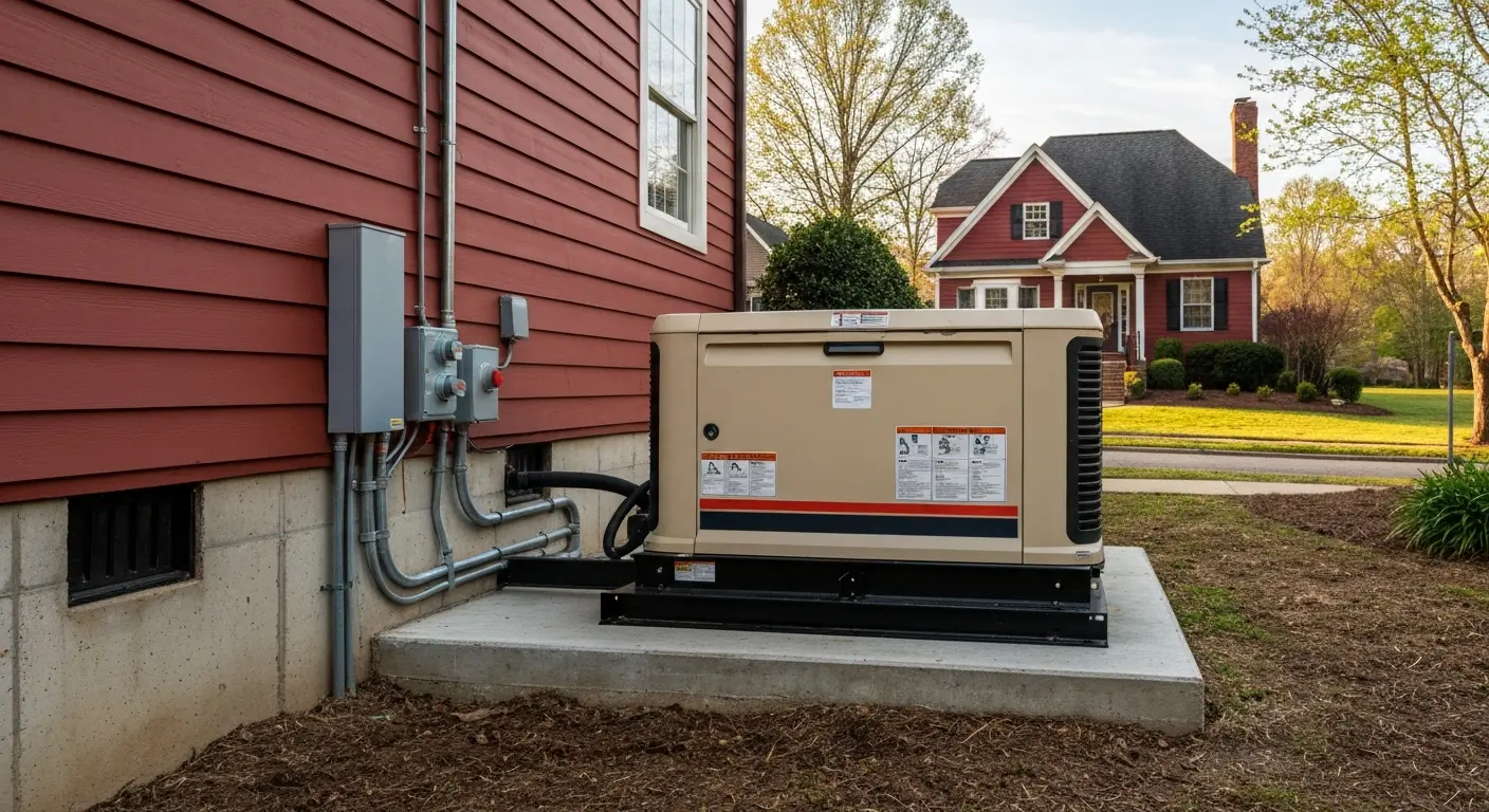 Standby generator installation