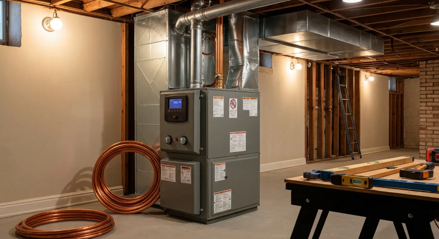Furnace installation in Taylors home