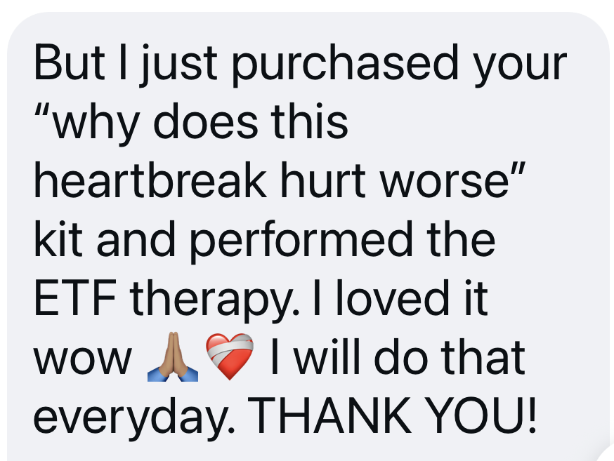 Real message from a student after using the framework