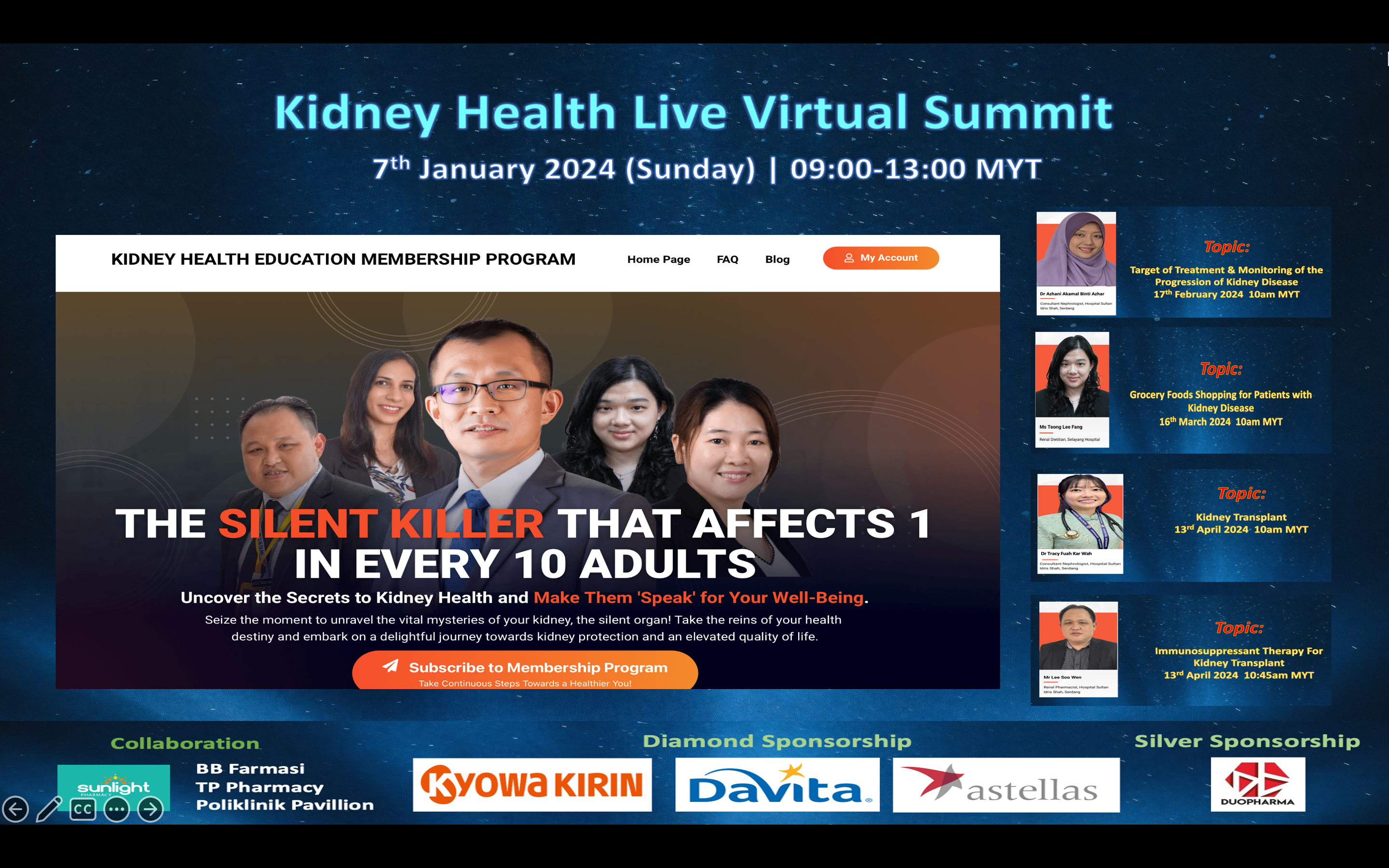 Kidney Health Live Virtual Summit 2024