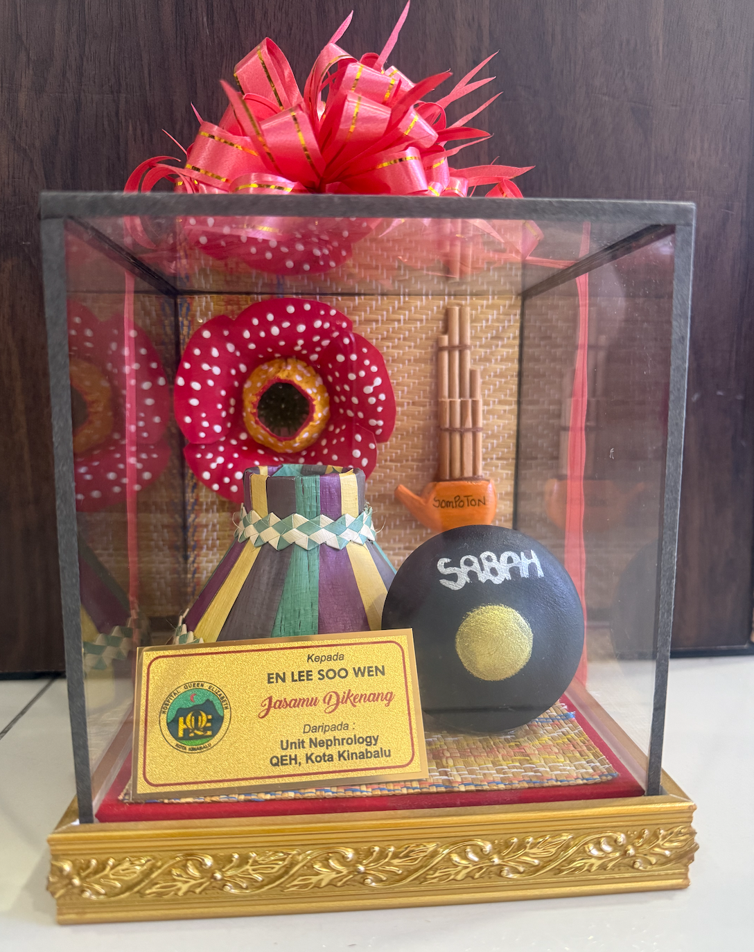 Token of Appreciation Nephrology Department Queen Elizabeth Hospital 2018