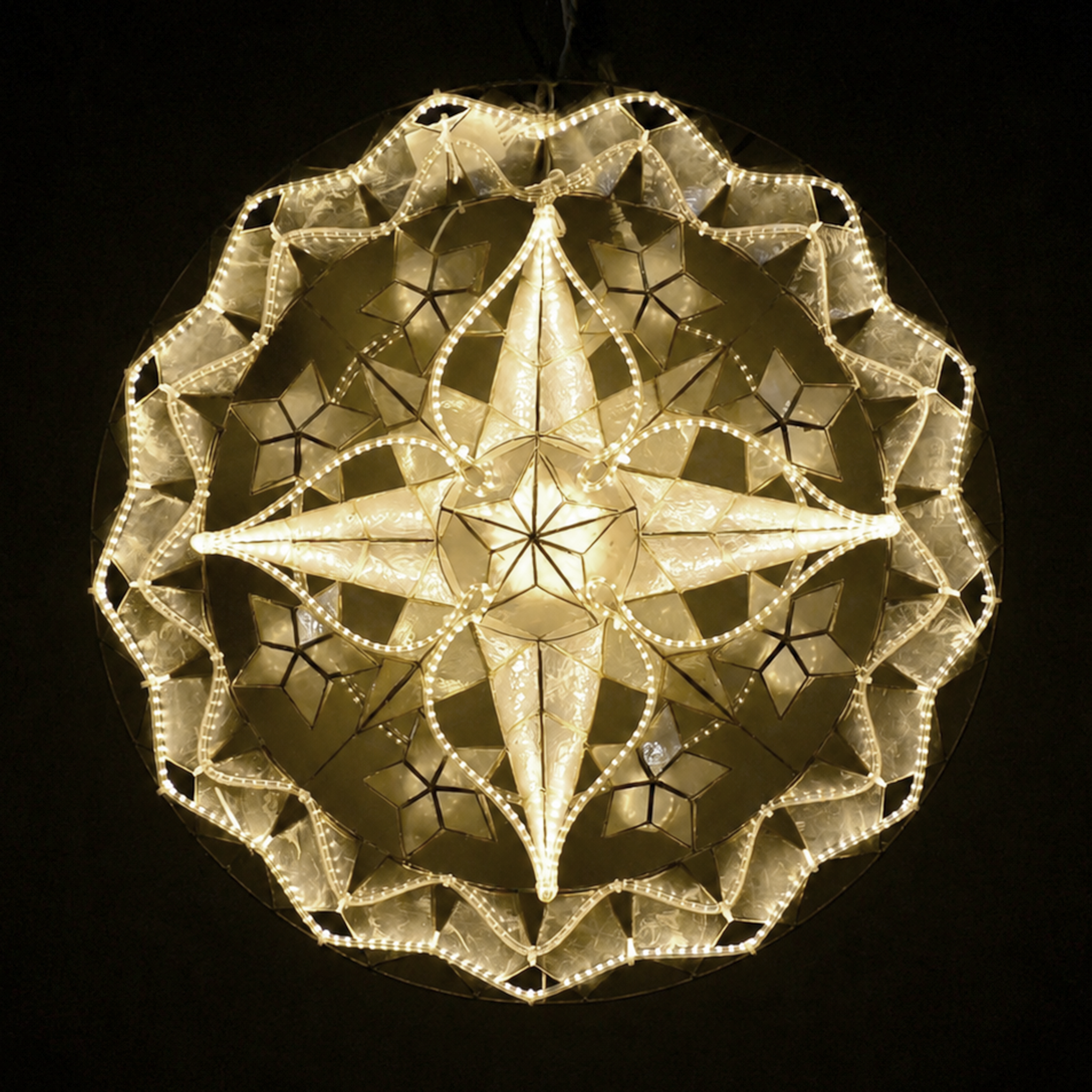 Tala Natural Star Capiz Lantern-1