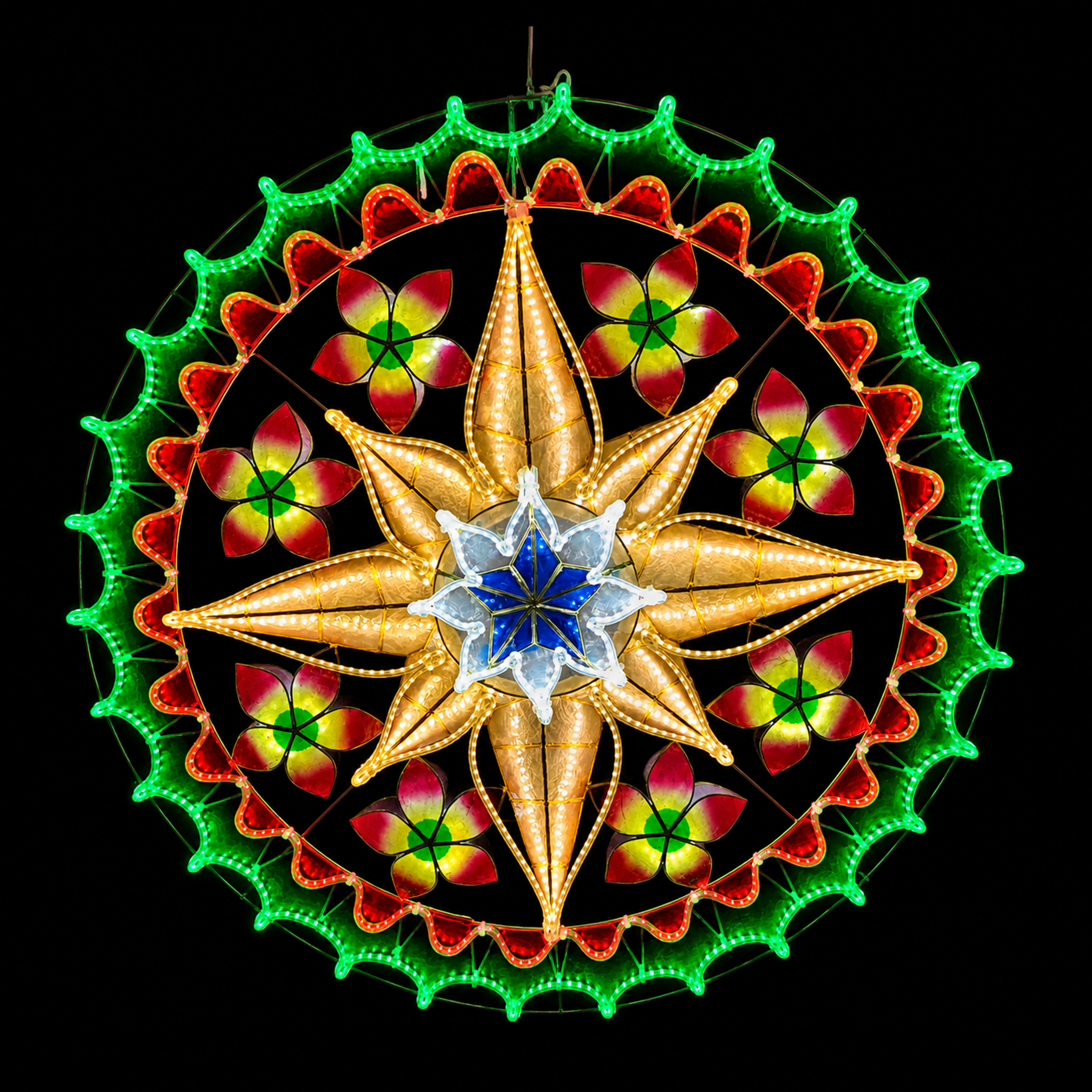 Tala Traditional Star Capiz Lantern-2