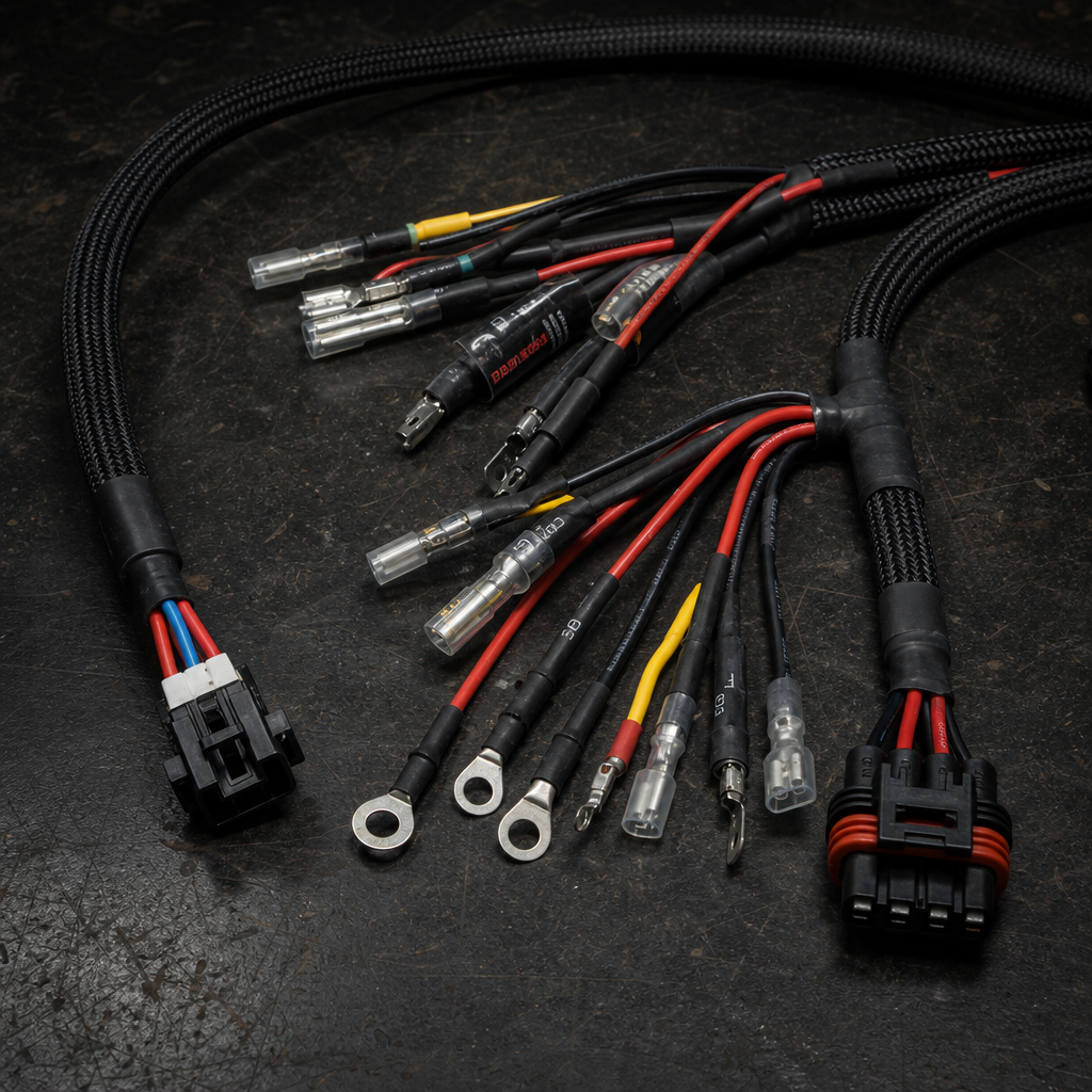 Custom automotive wiring harness for LS swap build