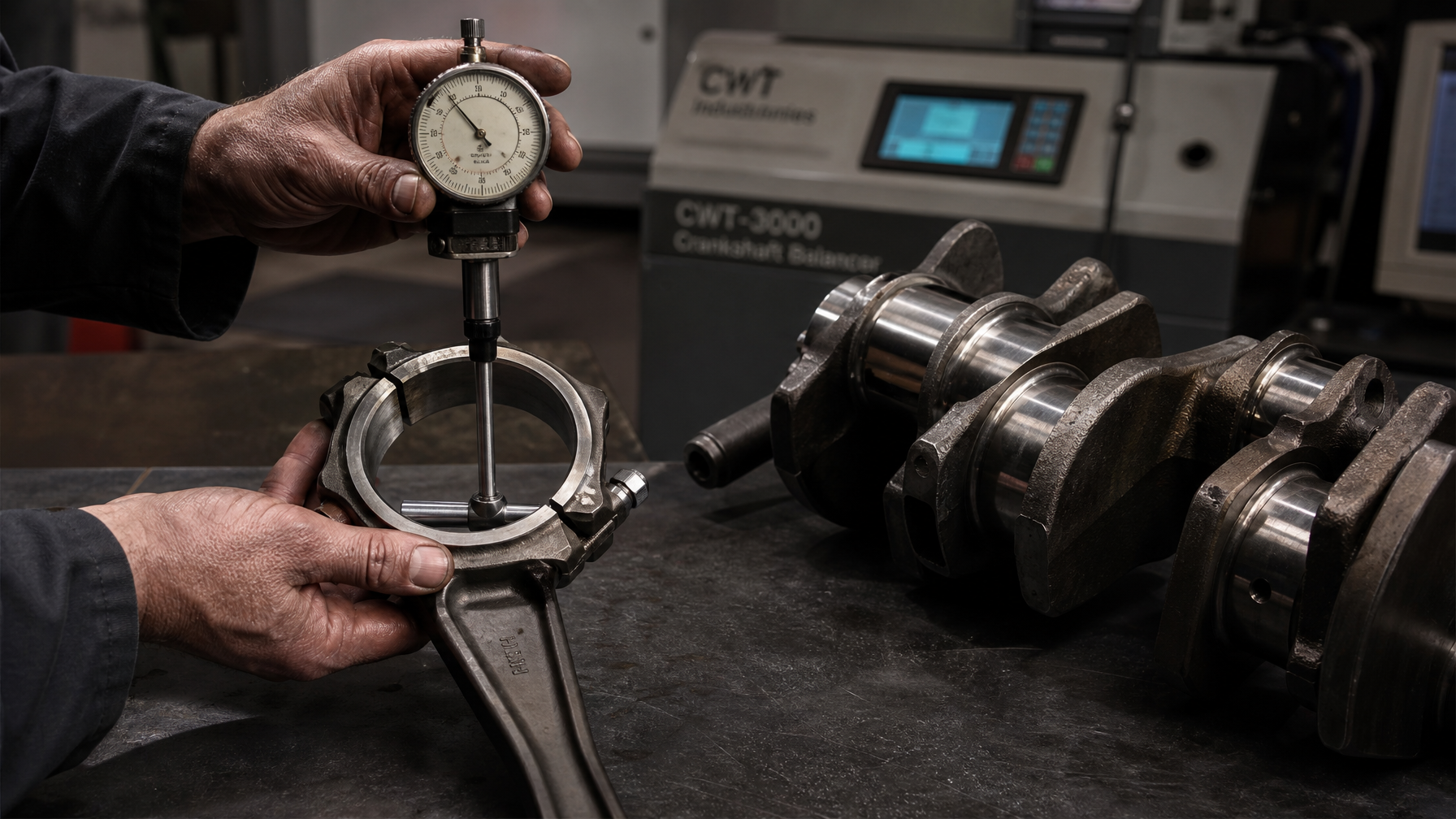 Rotating assembly blueprinting — bearing clearance measurement