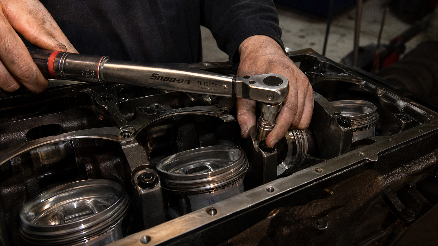 Engine final assembly — rod bolt torque sequence