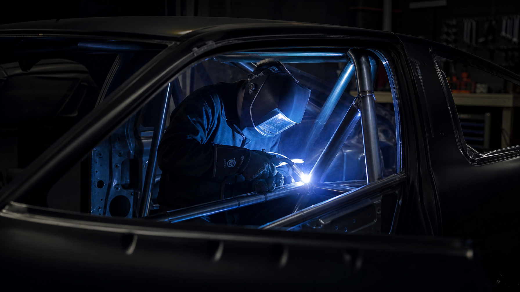 Full weld sequence on roll cage — Iron Ridge Motorsports Houston