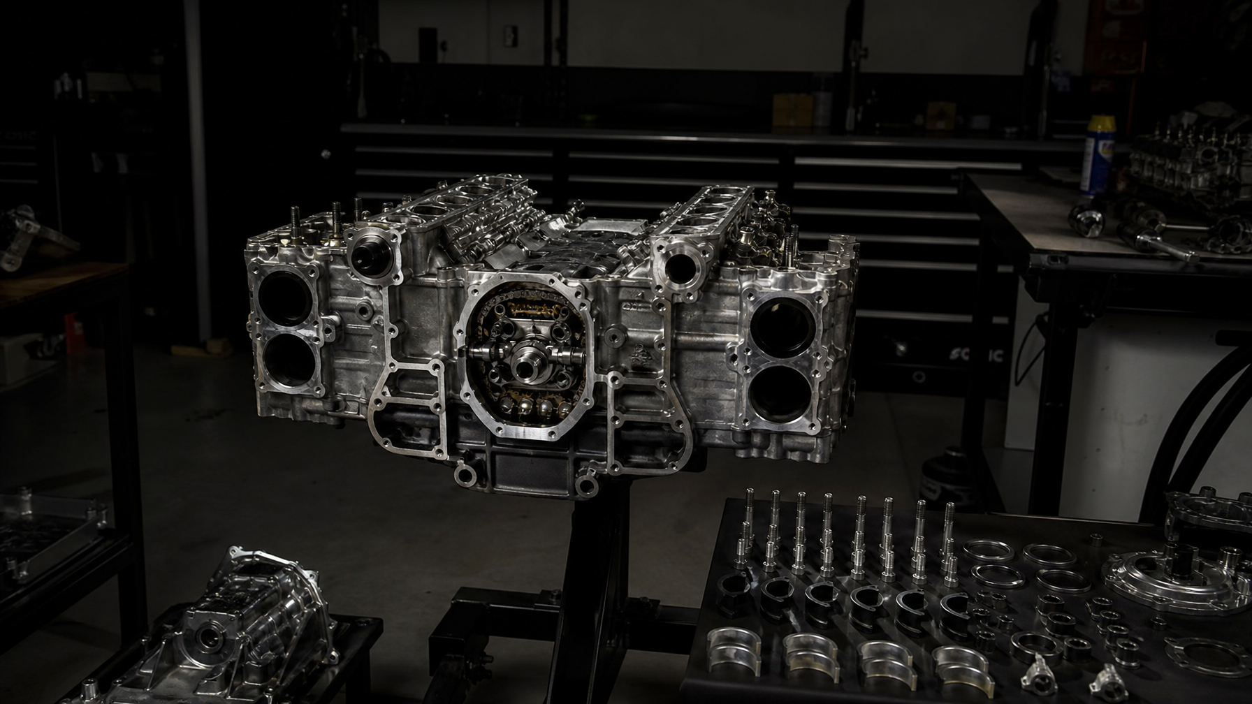 Porsche M96 engine disassembled — IMS bearing service and engine reliability