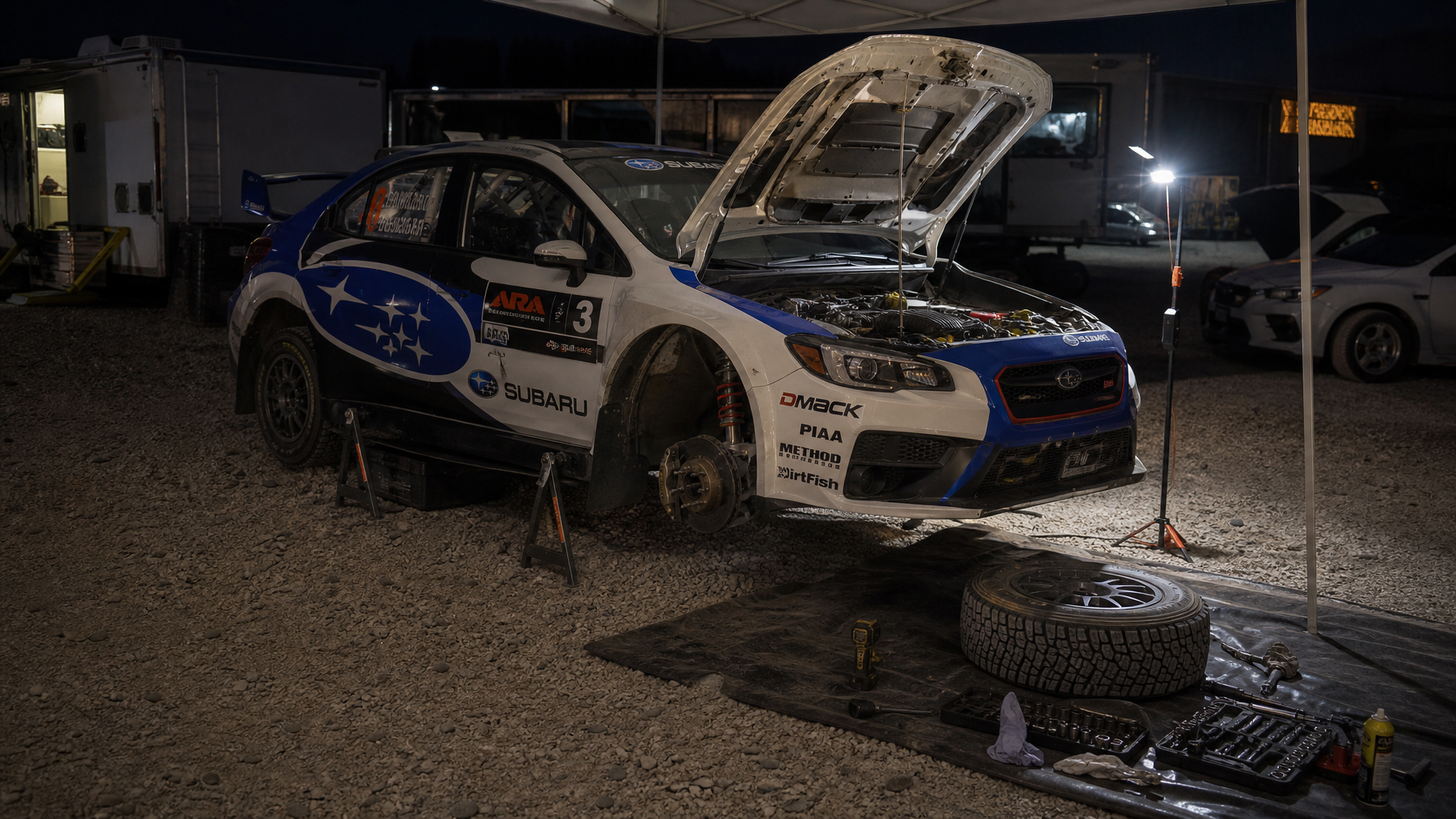 Rally gravel prep service — Iron Ridge Motorsports Houston