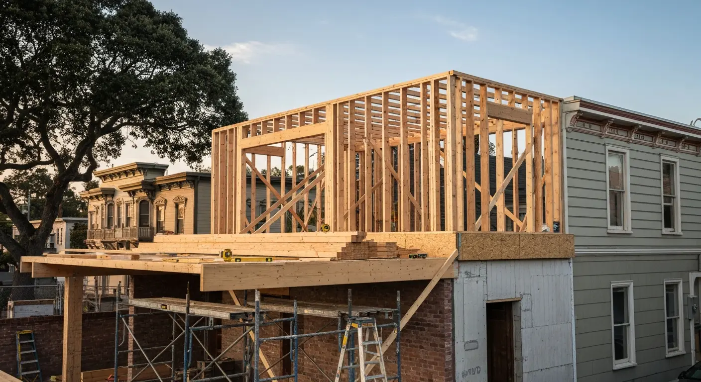 Addition work in progress