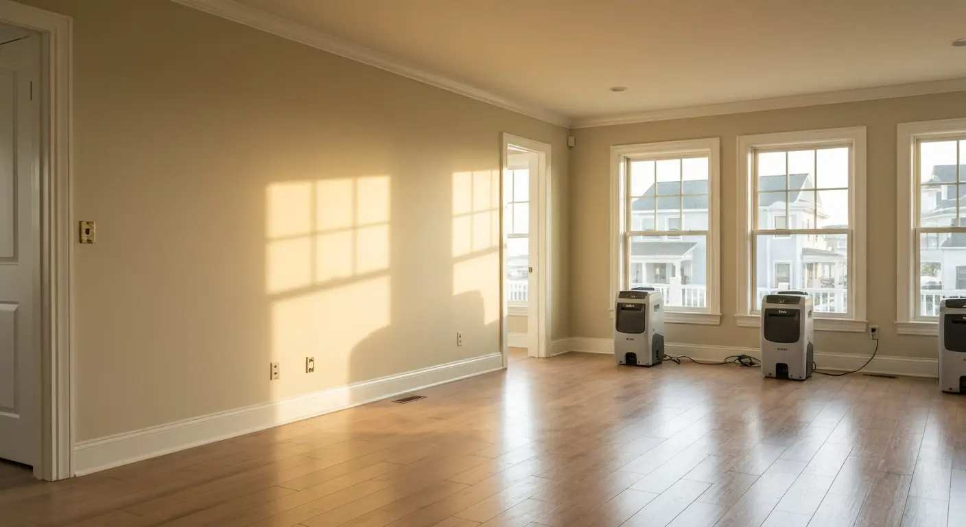 Water damage restoration project