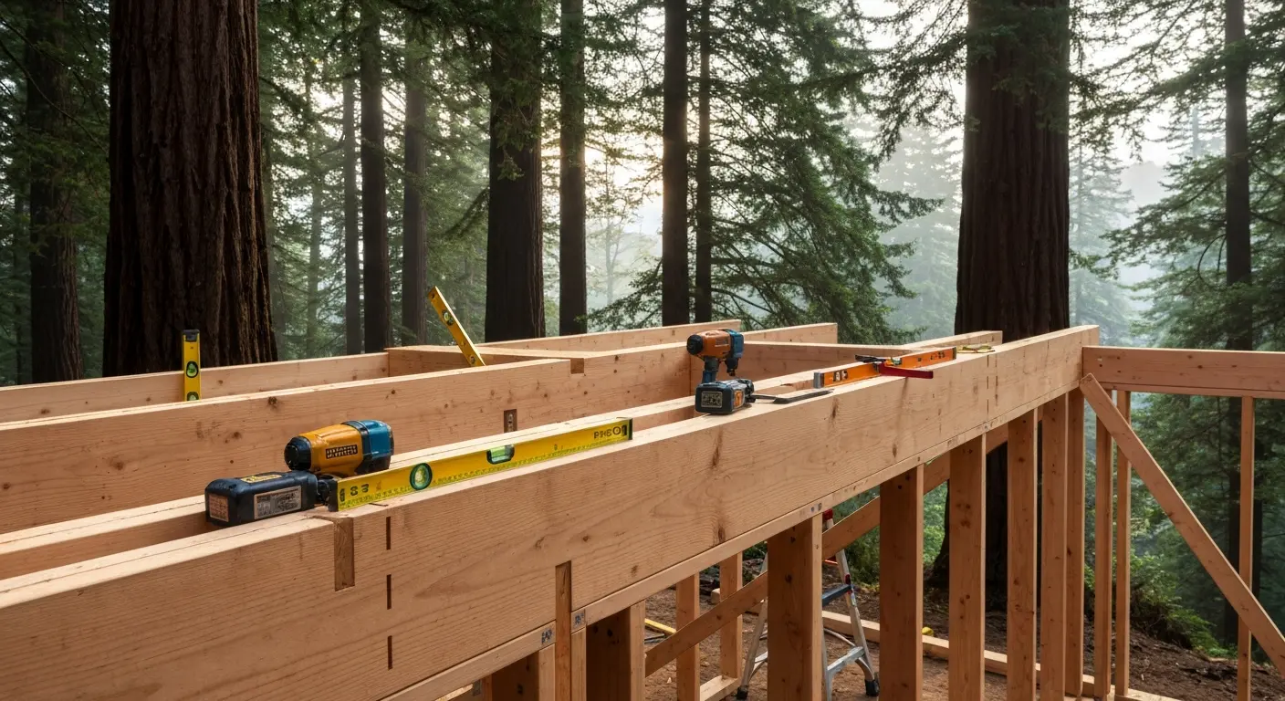 Framing project in progress