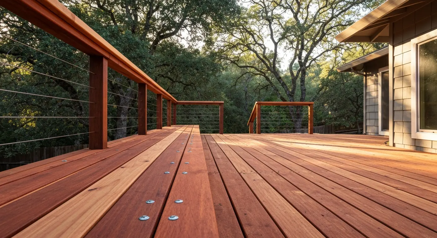 Deck and railing in Felton