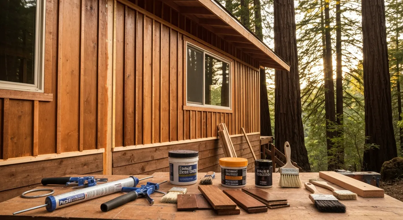 Restoration work in Felton