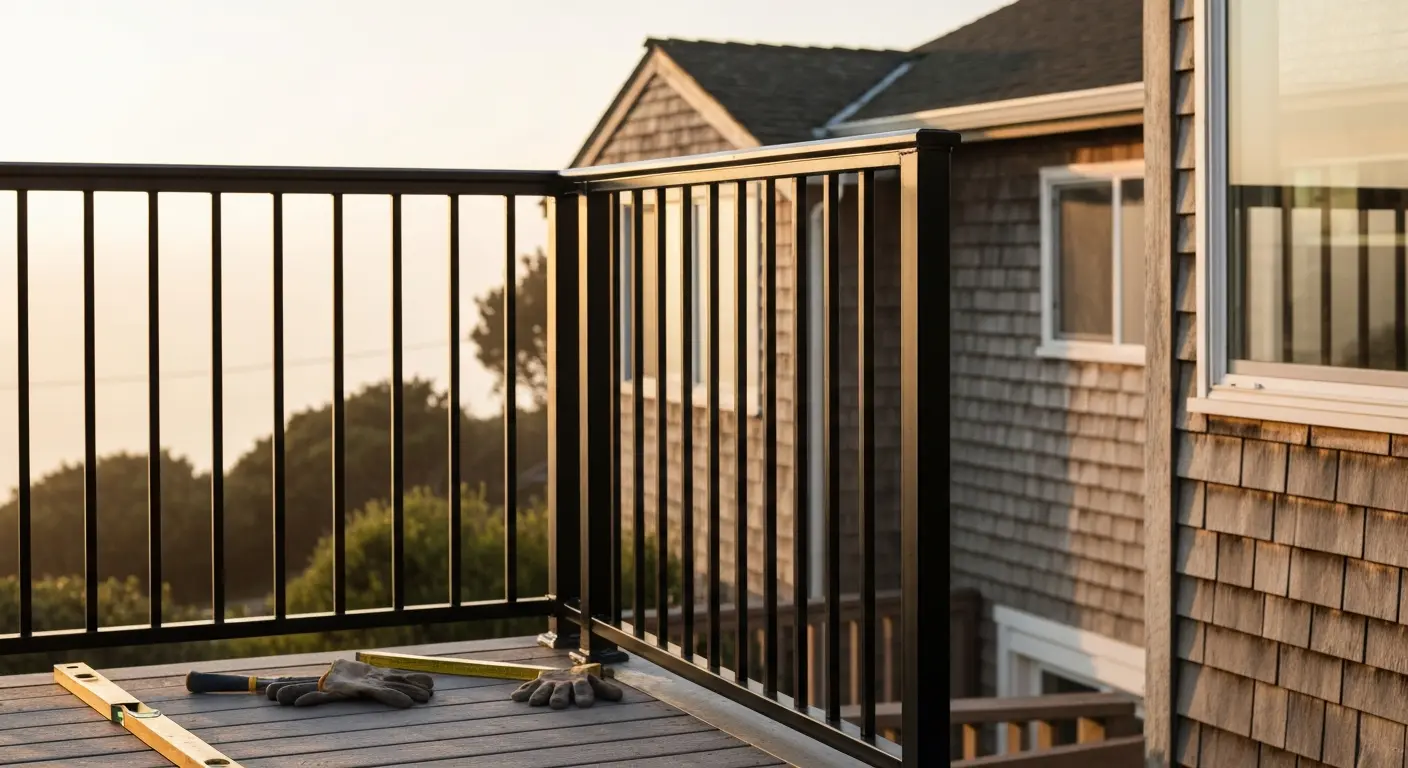 Railing and fence installation