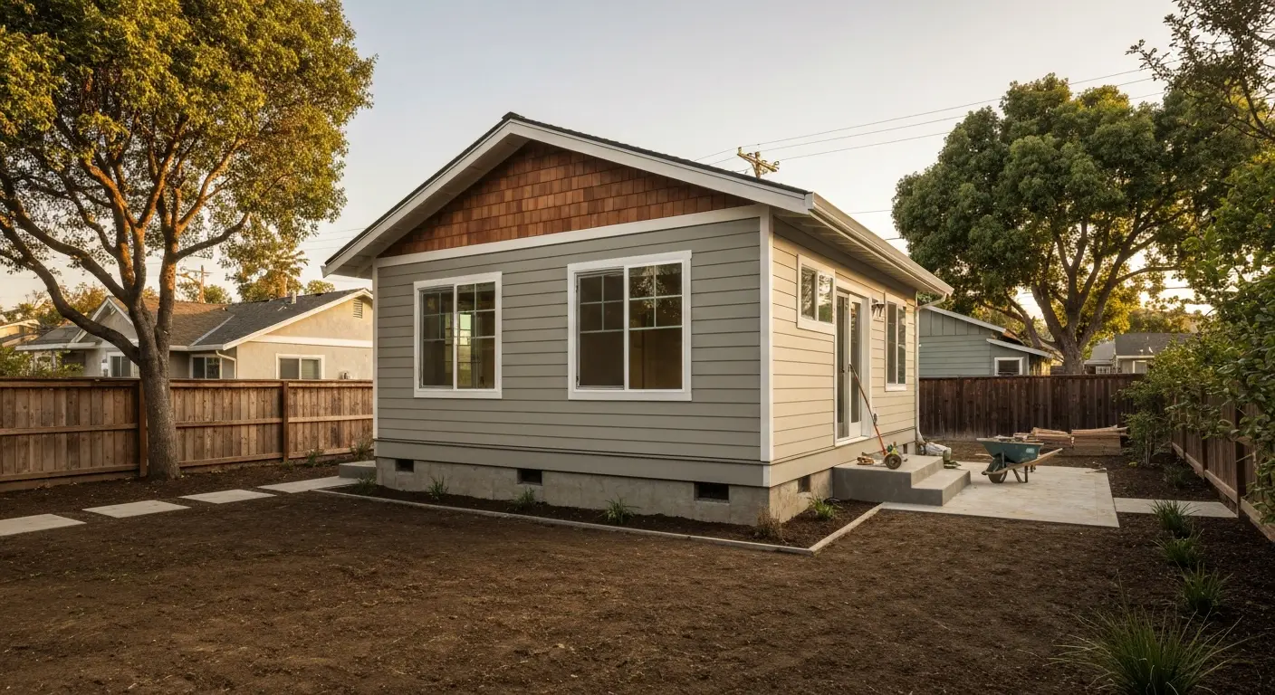 Detached ADU construction