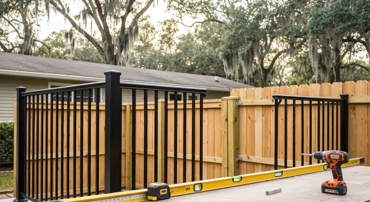Railing and fence installation in Live Oak