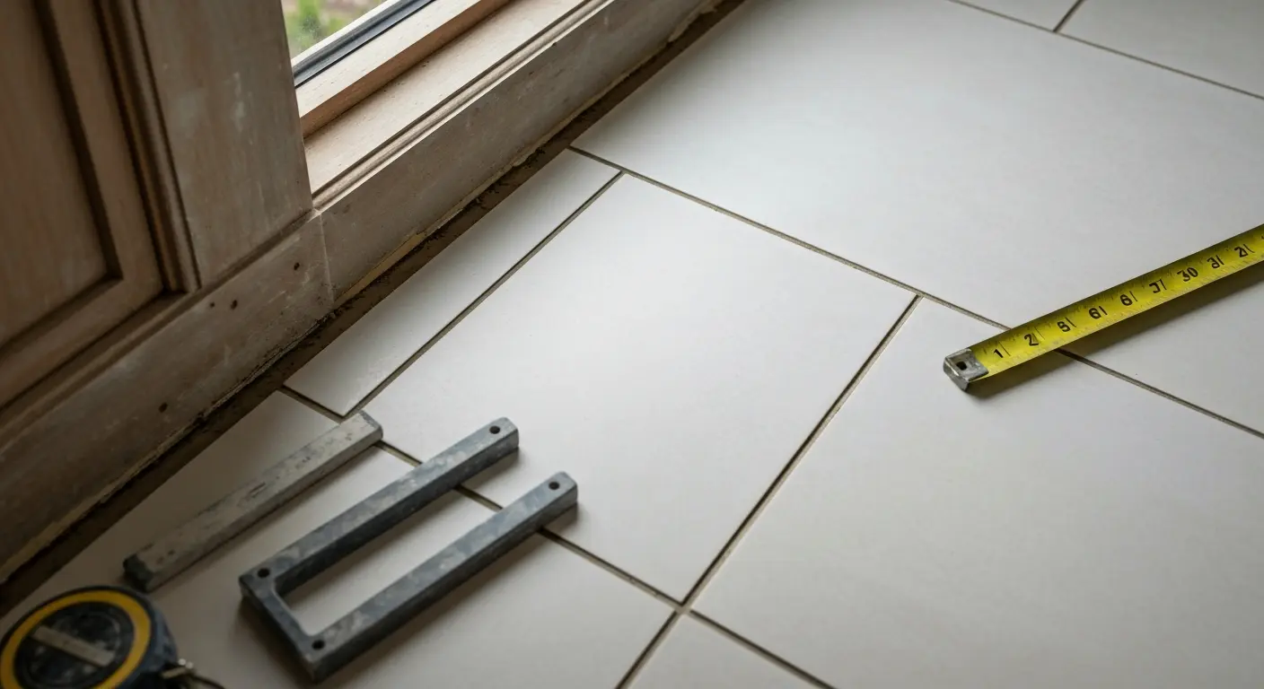 Bathroom flooring installation