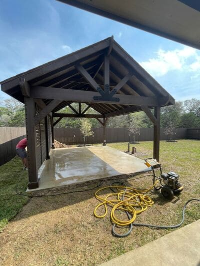 Deck construction in Bulverde