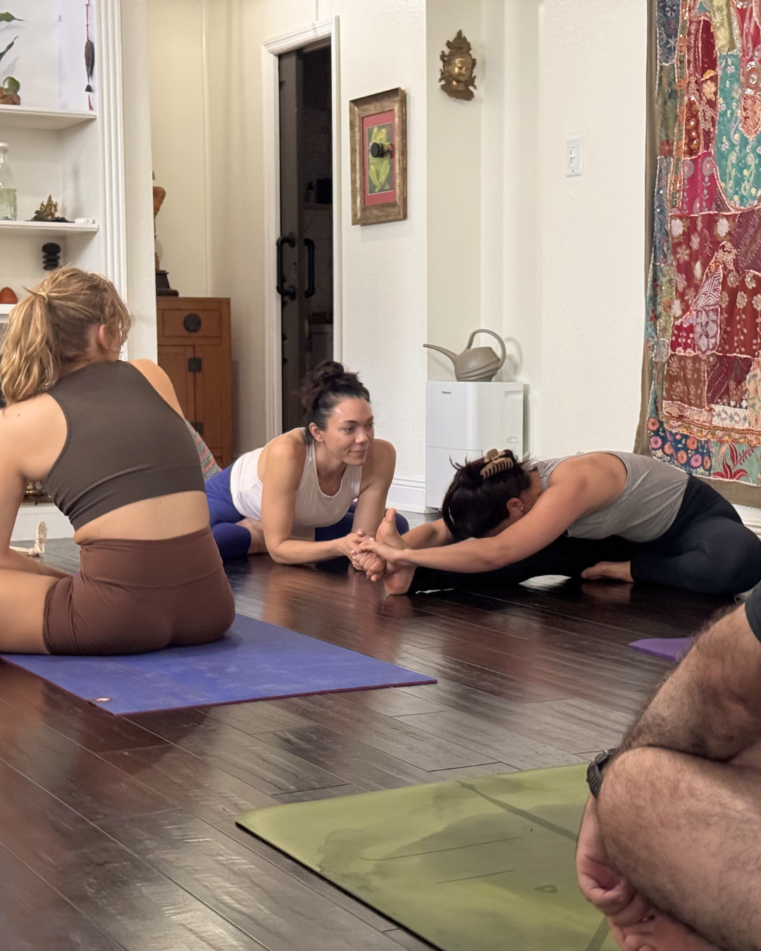 Students practicing mindful movement at The Yoga Shala