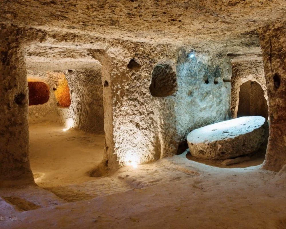 An underground city in Cappadocia