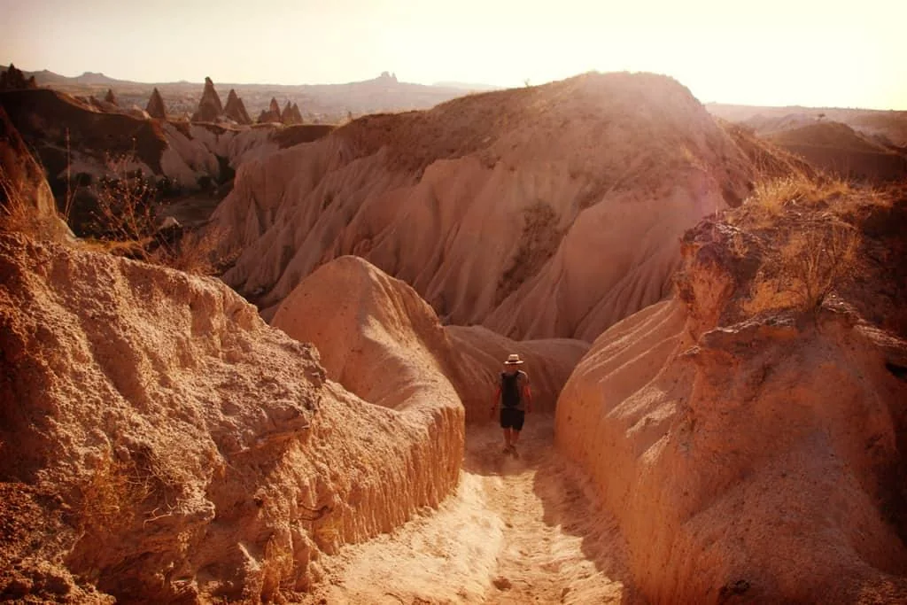 Hiking through Cappadocia’s valleys