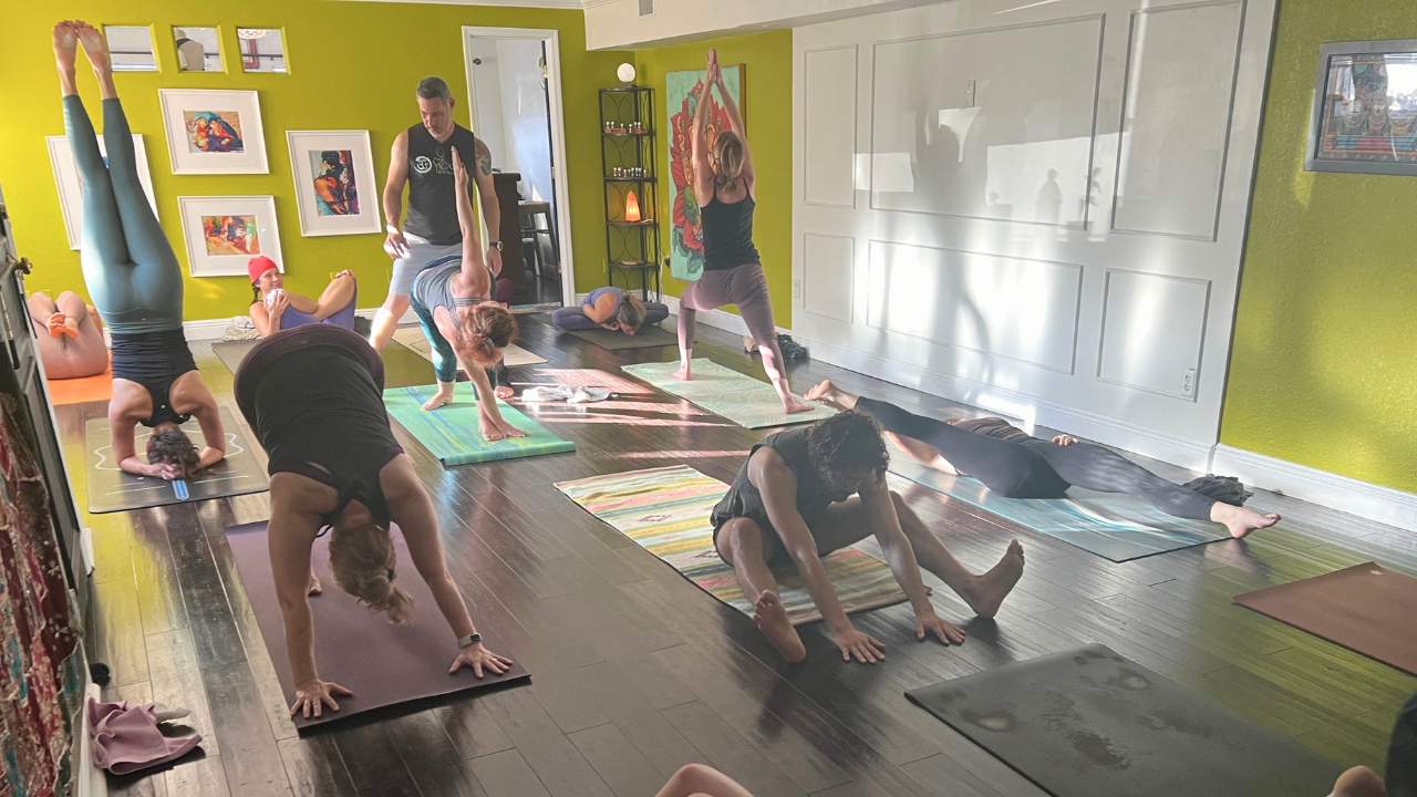 Mysore practice at The Yoga Shala