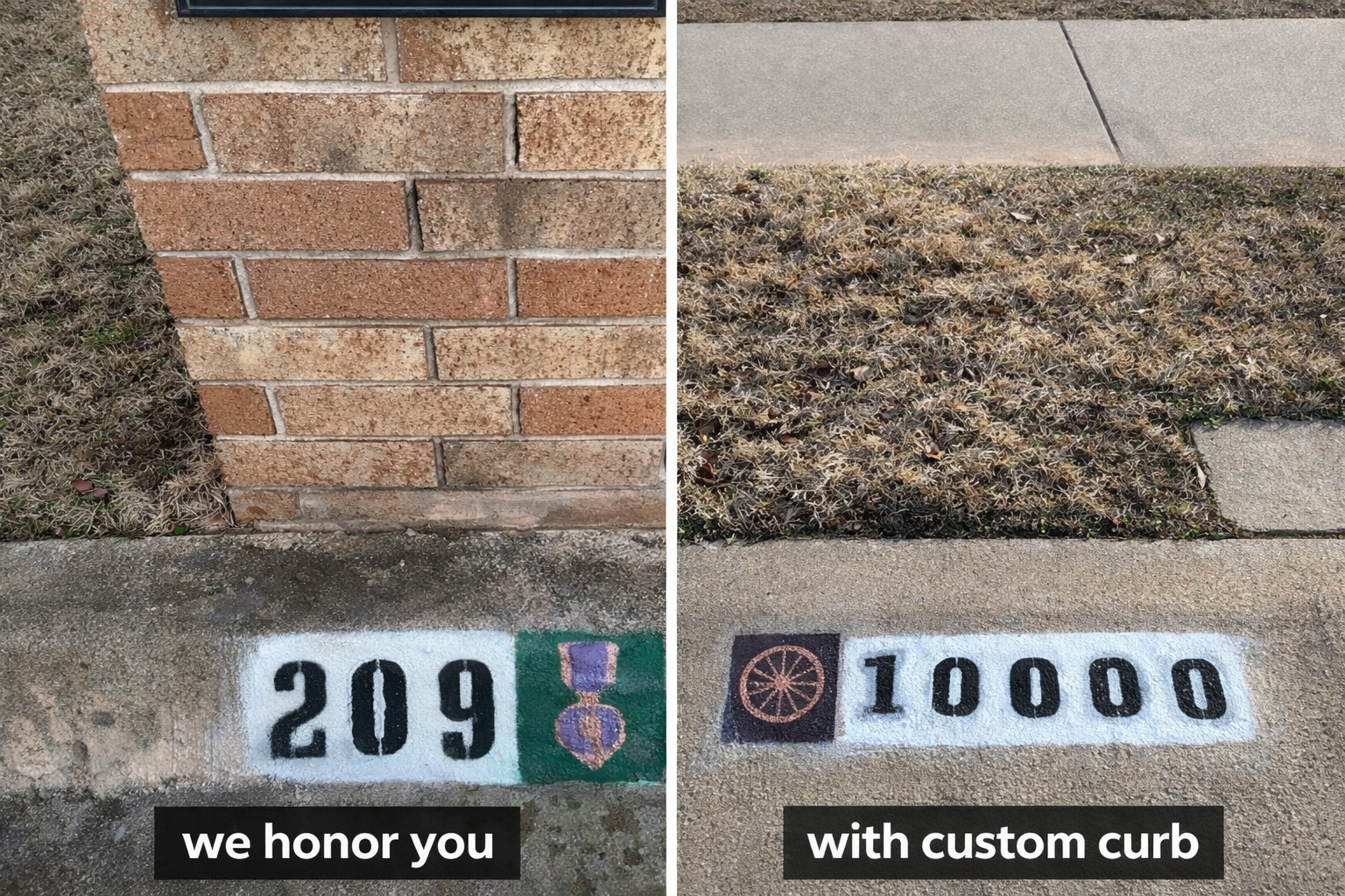 Curb address painting &mdash; Curb Elite Solutions Oklahoma City