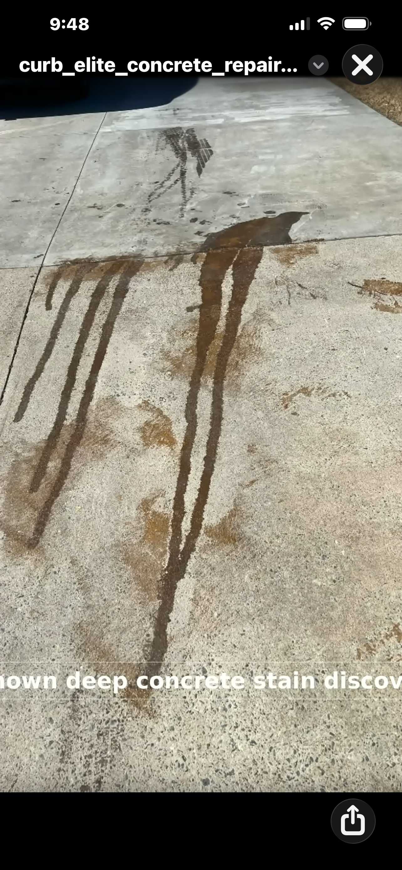 Concrete restoration in progress &mdash; Curb Elite Solutions Oklahoma City