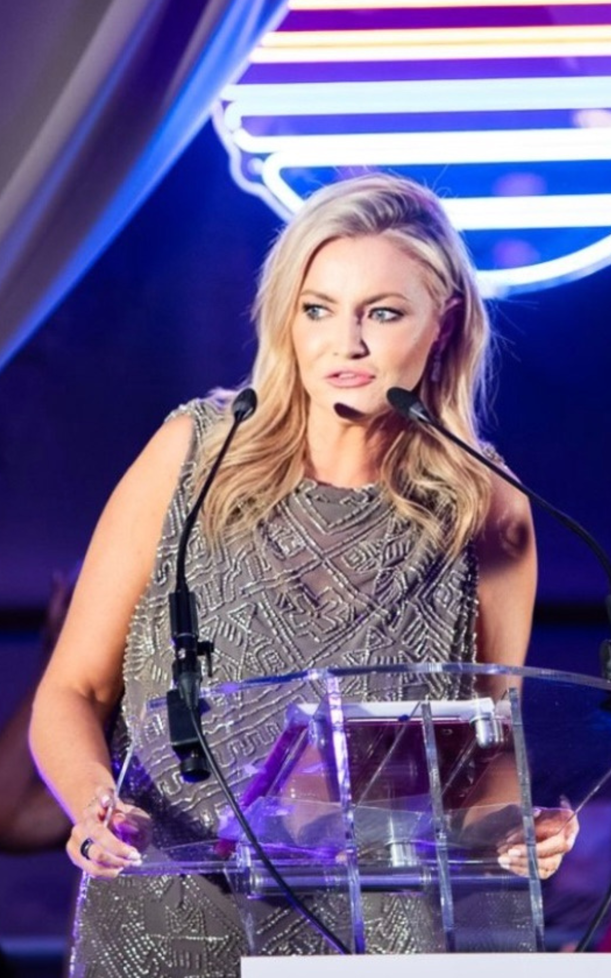 Nikki Dean backstage and live event moment