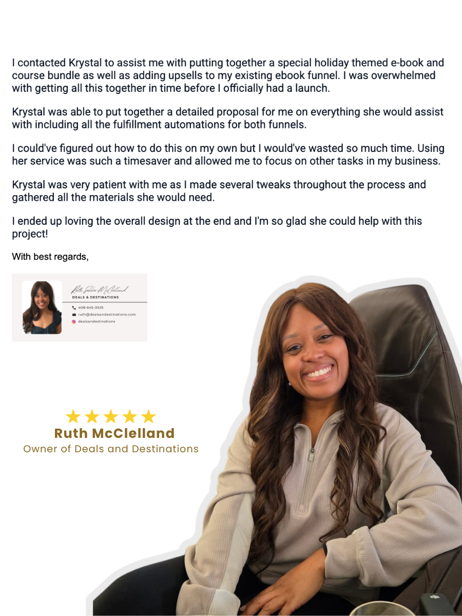 Client testimonial screenshot