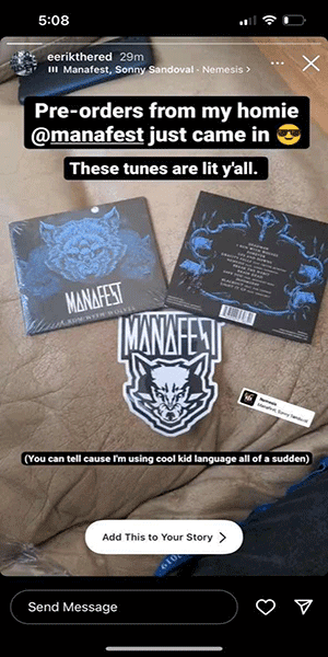 Fans with the Manafest CD