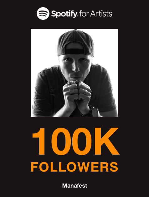 100K Spotify followers