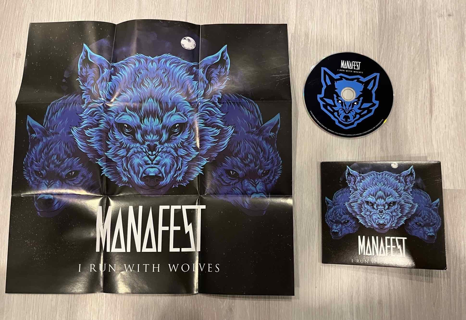 I Run With Wolves CD, foldout poster and sticker bundle