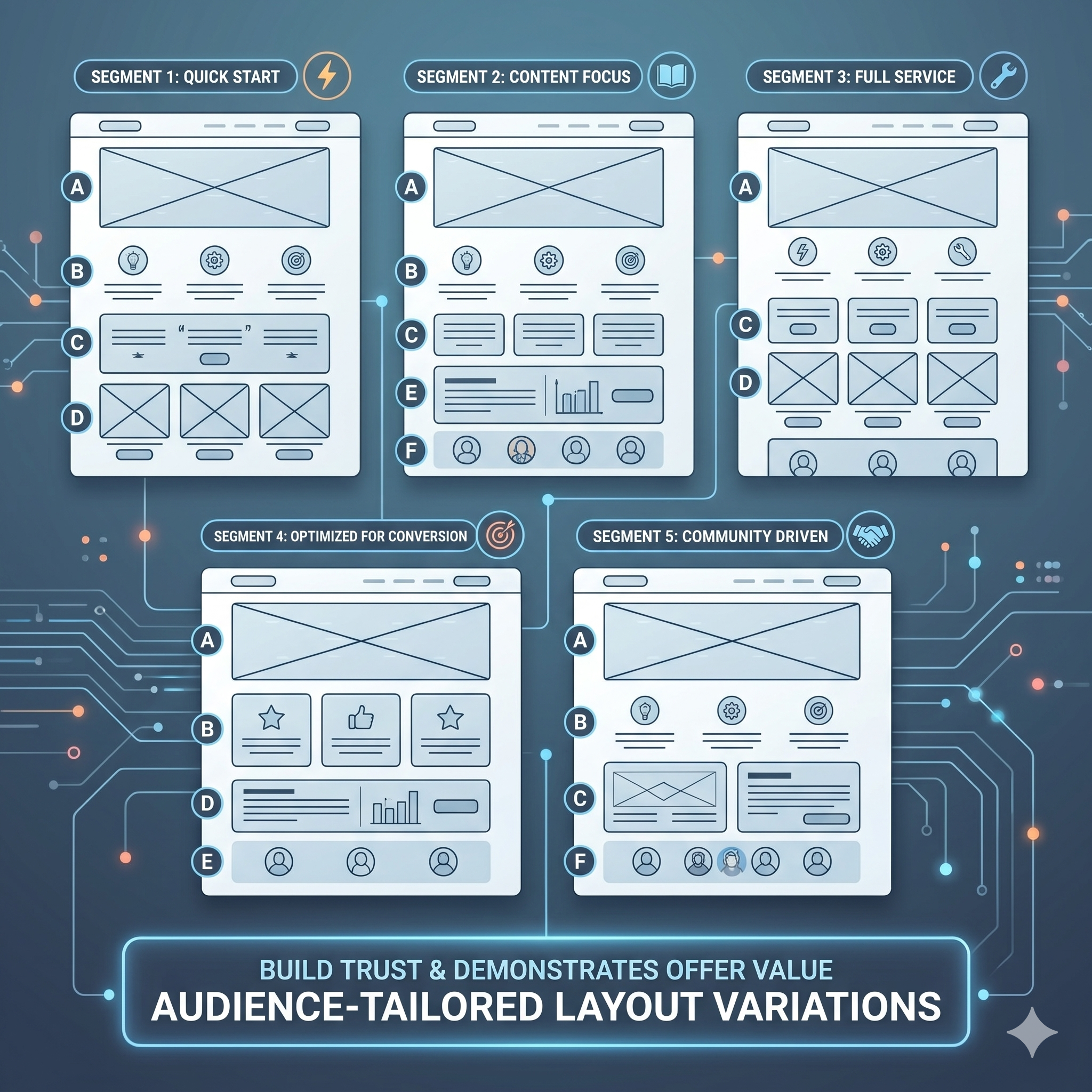 🧱 Page Templates for Market Segmentation (Wireframes You Can Copy)