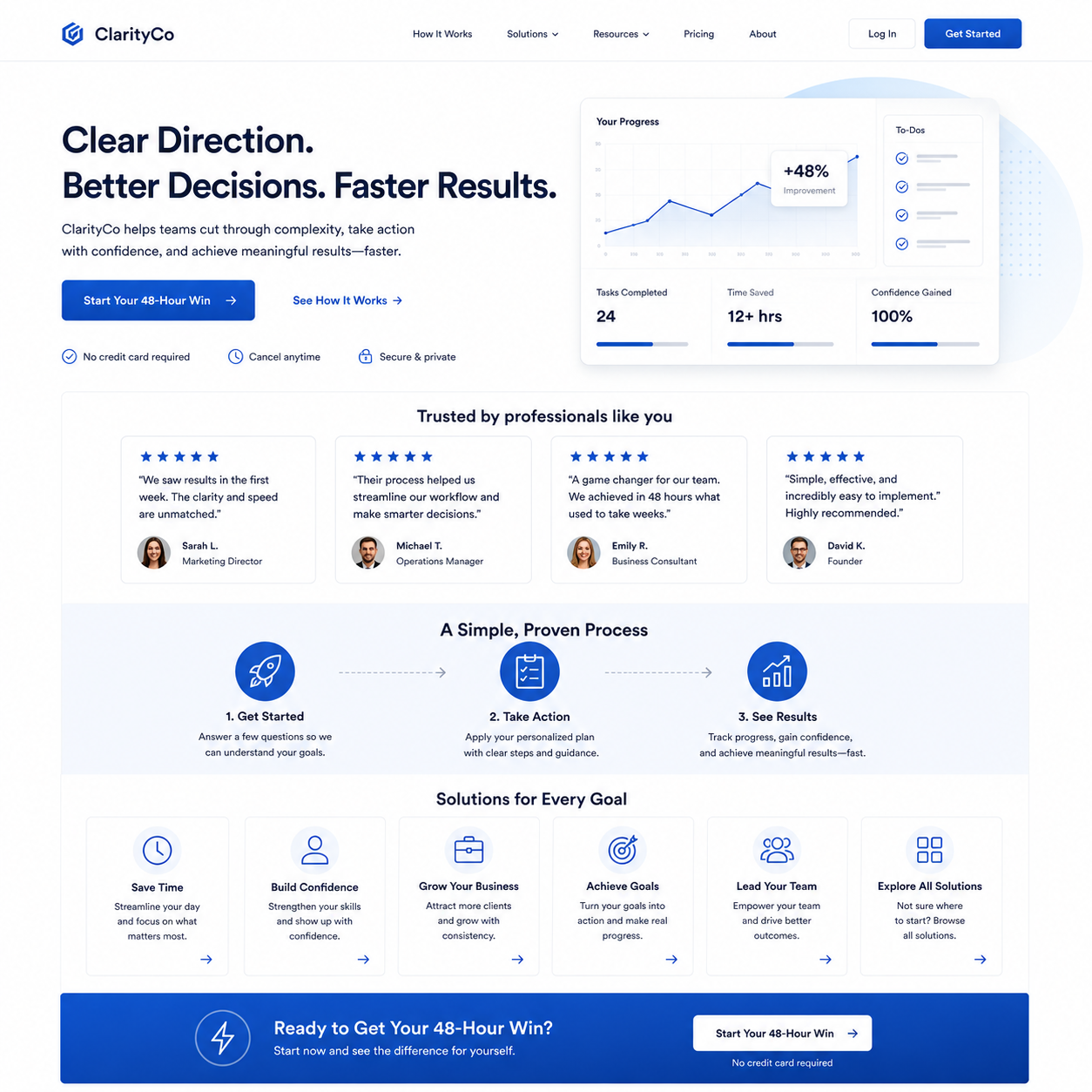 🏠 Homepage That Speaks to One Target Audience (Hero, Proof, CTA)