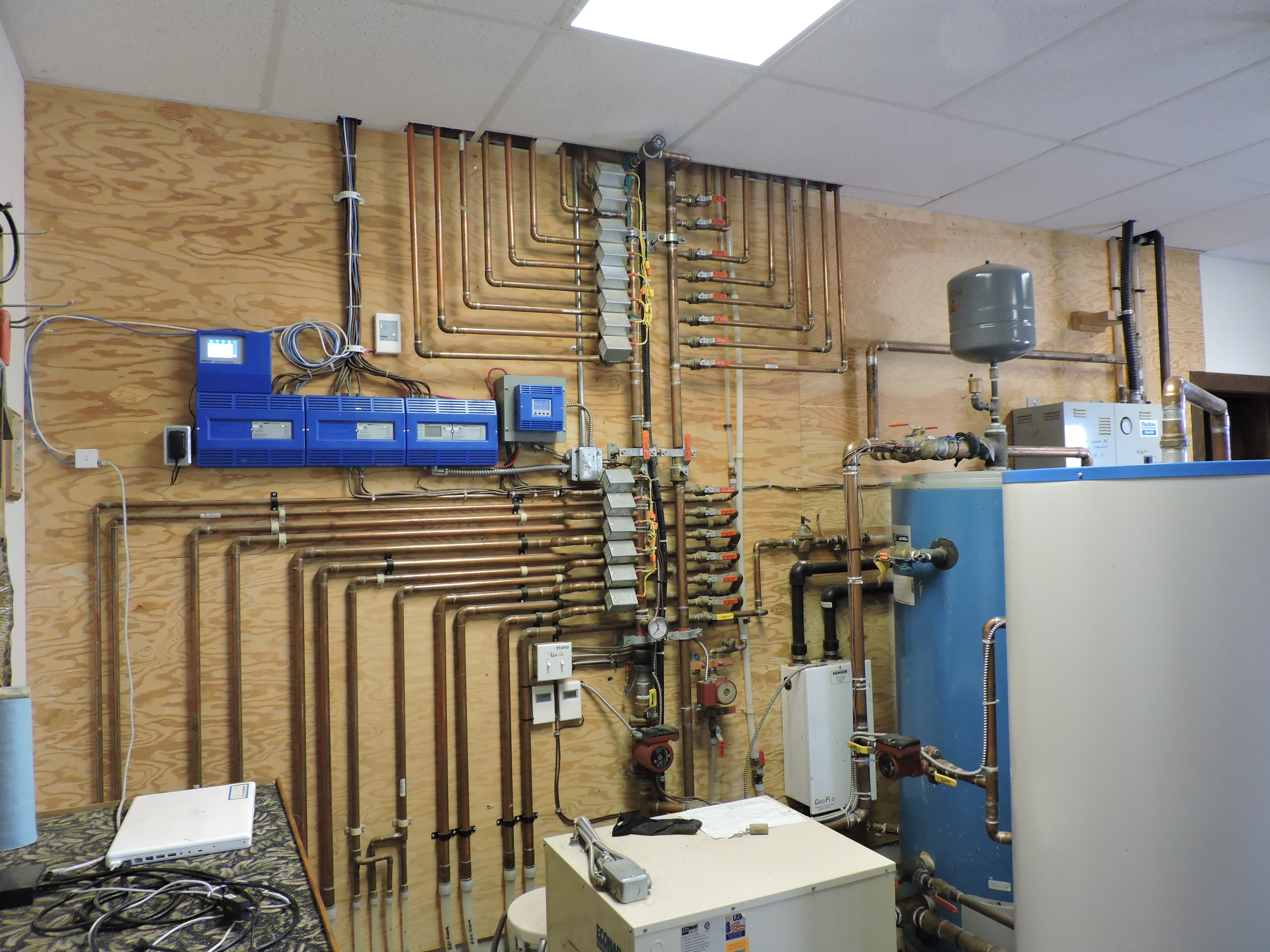 Geothermal system technical view three