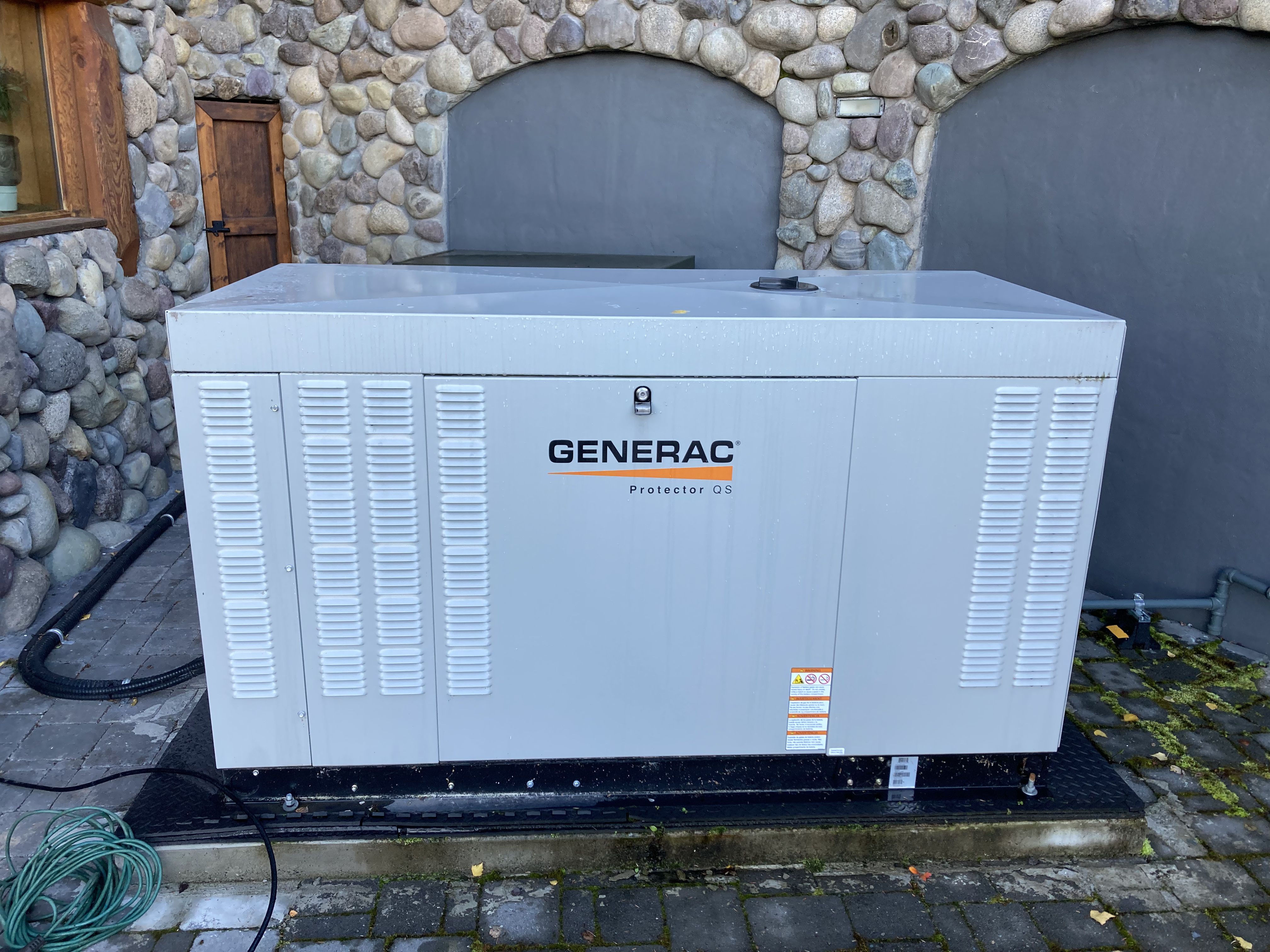 Generac backup generator at River House