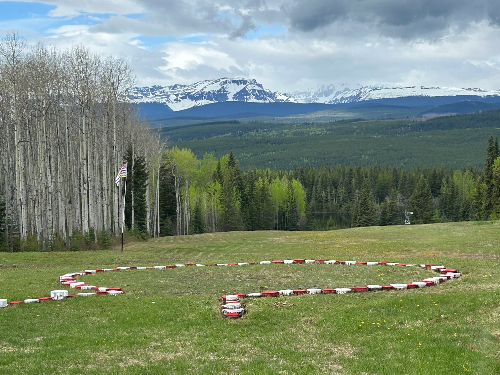 View from helipad area