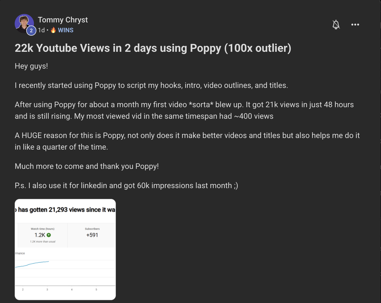 Tommy Chryst on Poppy AI
