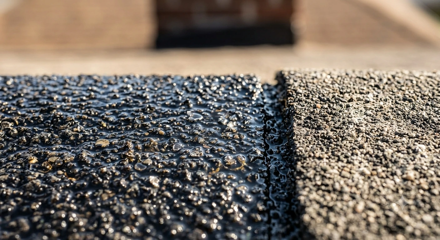 Rejuvenation treatment penetrating into a shingle