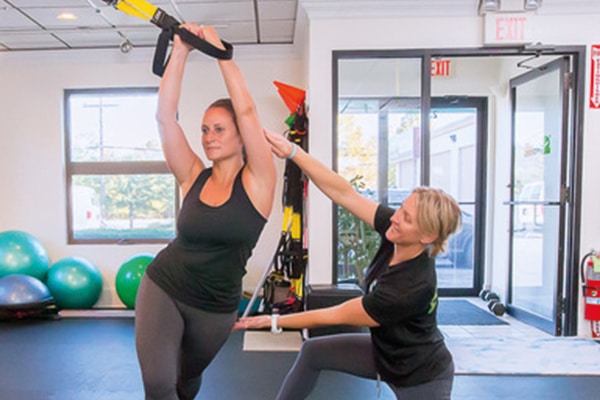 Mature student training to become a personal trainer