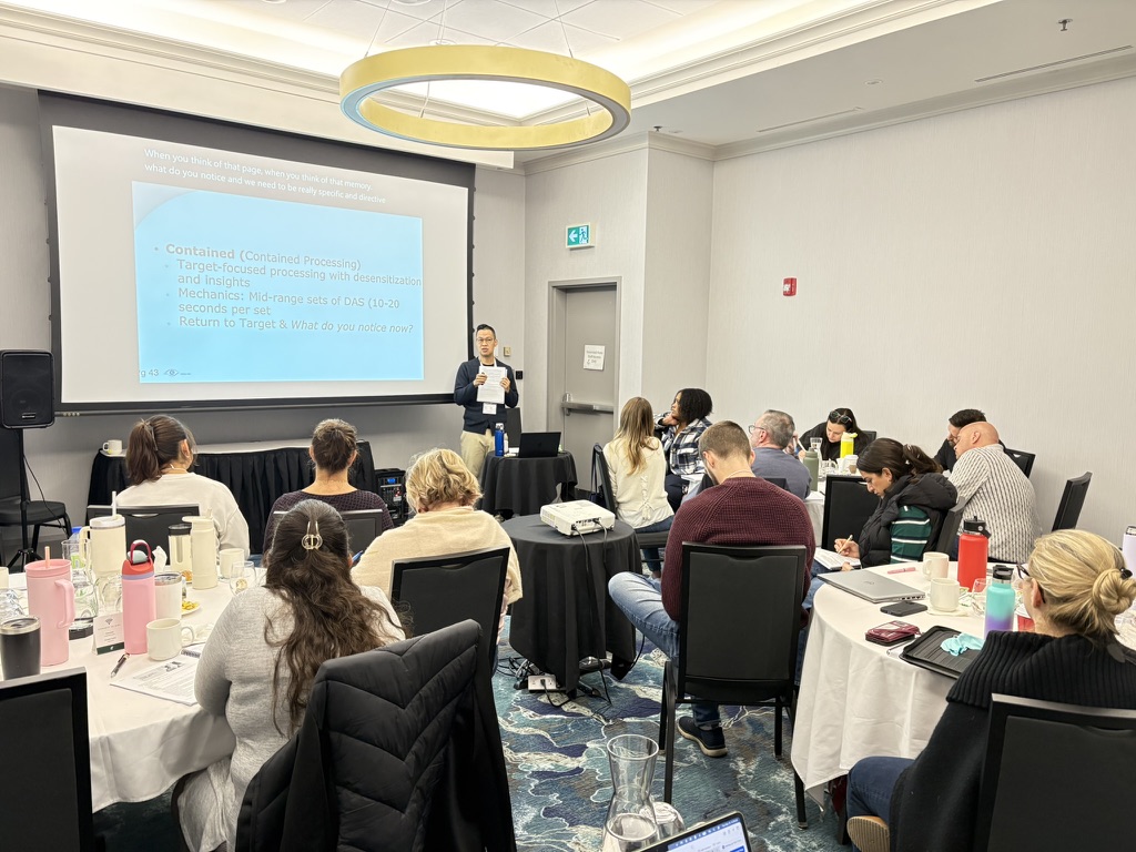 Mental health professionals participating in classroom training