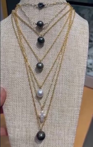 Permanent necklace by Klara Haloho — welded chain necklace at Destin Commons