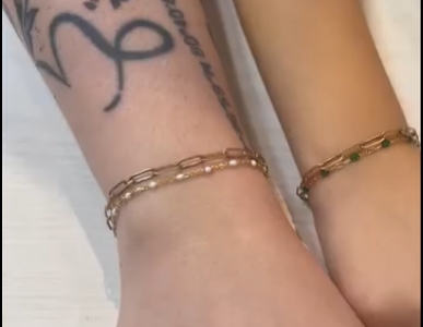Permanent bracelet by Klara Haloho — custom welded chain at Destin Commons