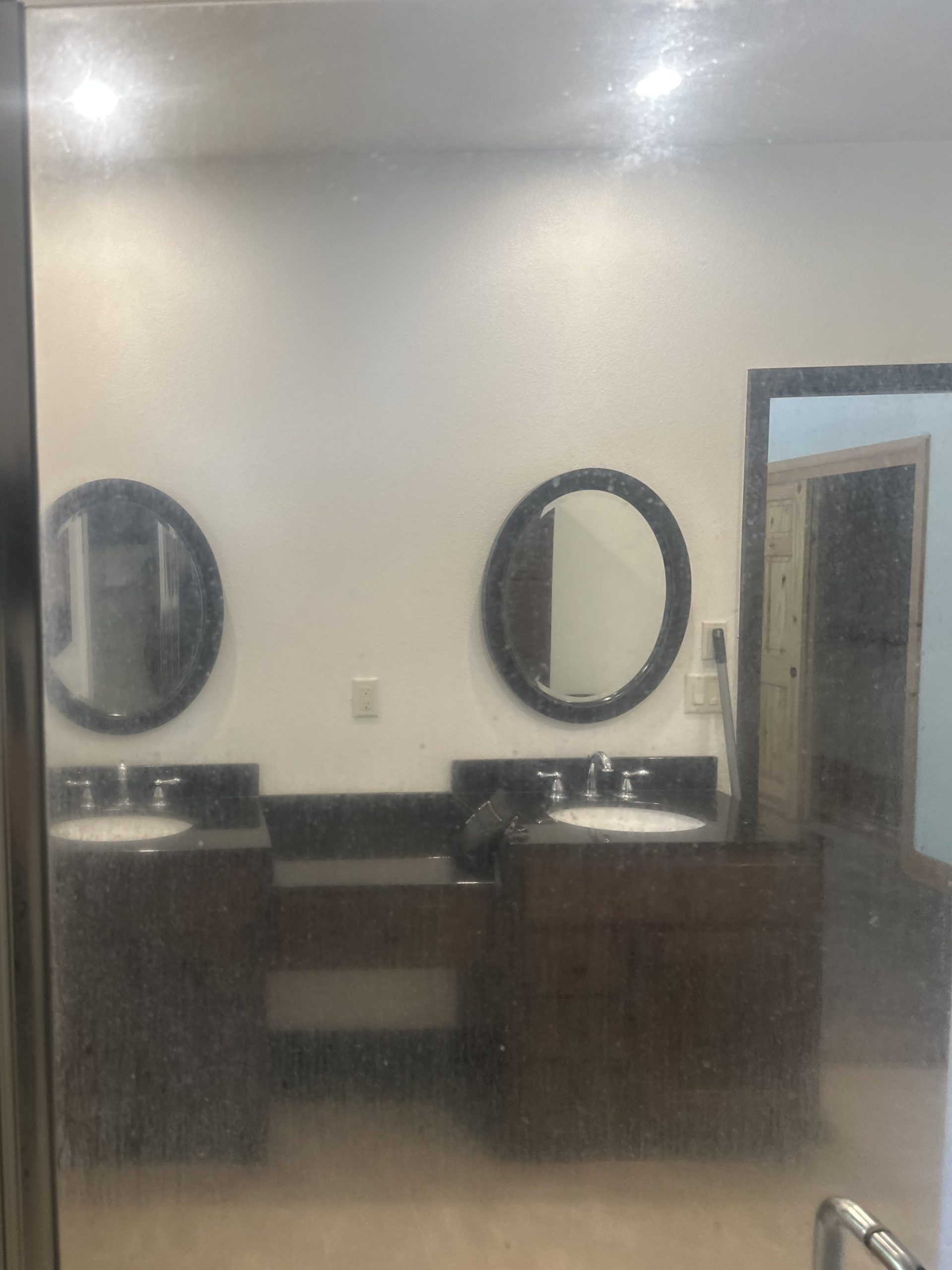 Glass Door Cleaning before cleaning in Redding, CA