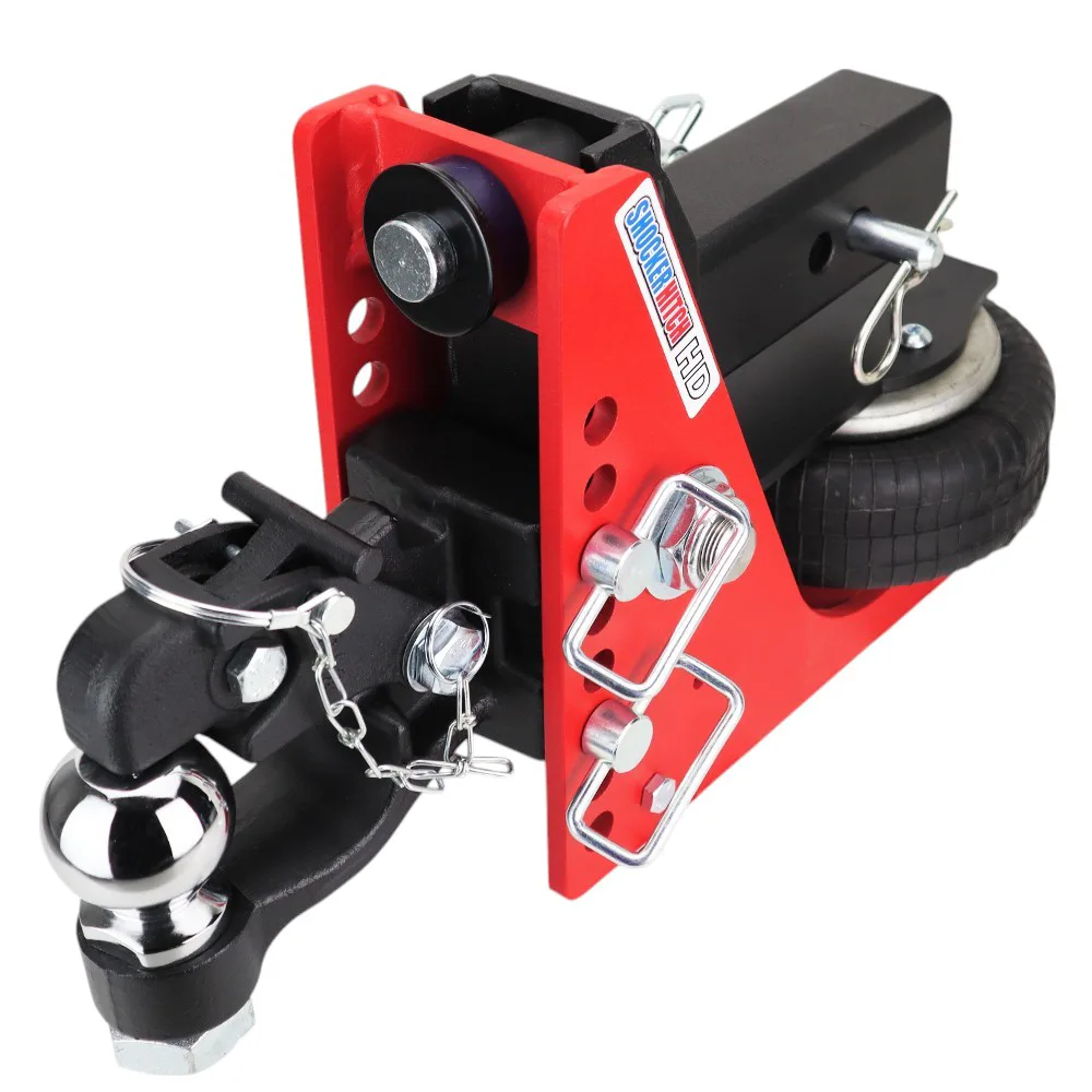 Shocker HD Air Channel Style Pintle & Ball w/Mount Hitch