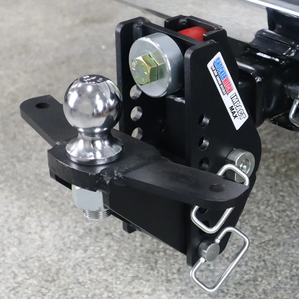 Impact Max Cushion Hitch & Raised Ball Mount w/2" Ball & Sway Bar Tabs